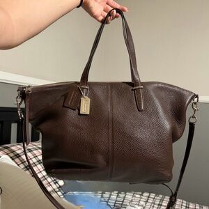 Coach Vintage Bleeker Cooper Brown Pebbled Leather Satchel